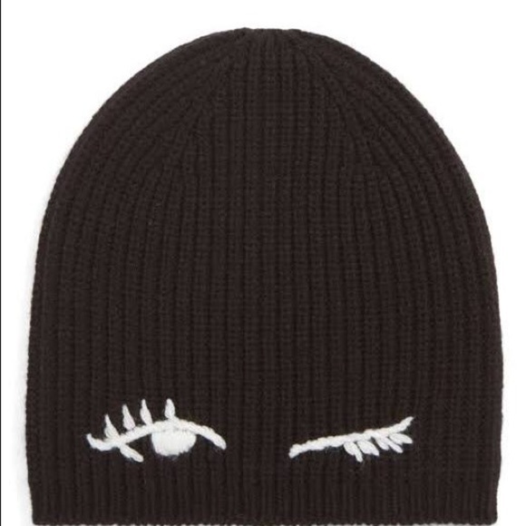 Kate Spade Winking Black Beanie - Picture 3 of 7